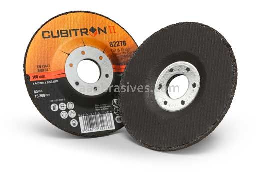 3M™ 7100019056 Cubitron™ II 4 x 1/8 x 3/8 82276 T27 Cut and Grind Wheel