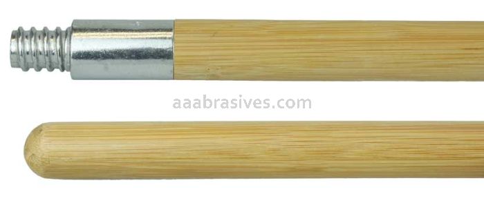 Weiler 42381 60" Bamboo Handle Threaded Metal Tip 15/16" Diameter
