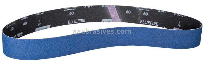 Norton 2 x 72 BlueFire Cloth Narrow Benchstand Belt 80 Grit R823P ZA