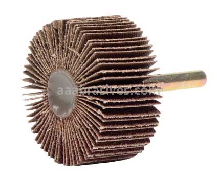Weiler 52015 2" x 1" Tiger Coated Abrasive Flap Wheel 1/4" Stem 60 AO