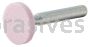 Norton 69078645356 W200 3/4 x 1/8 Pink 86A A/O Vitrified Bond Mounted Point