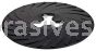 3M™ 7000148244 9” Hard Black Disc Pad Ribbed 81729