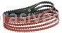 Dynabrade 1/2" W x 18" L 120 Grit Ceramic DynaCut Scalloped Edge Belt