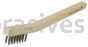 Weiler 44551 Small Hand Wire Scratch Brush .006 Stainless Steel Fill Wire Drawn