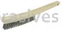 Weiler 44660 Plater's Brush Stainless Steel Fill 3 x 19 Rows Curved Handle