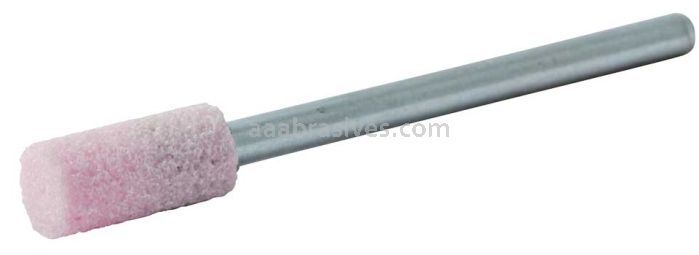 Norton 69078645346 W163 1/4 x 1/2 Pink 86A A/O Vitrified Bond Mounted Point