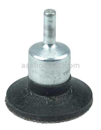Weiler 35223 1-3/4" Polyflex Encapsulated Circular Flared Crimped Wire End Brush .0104" Steel Fill