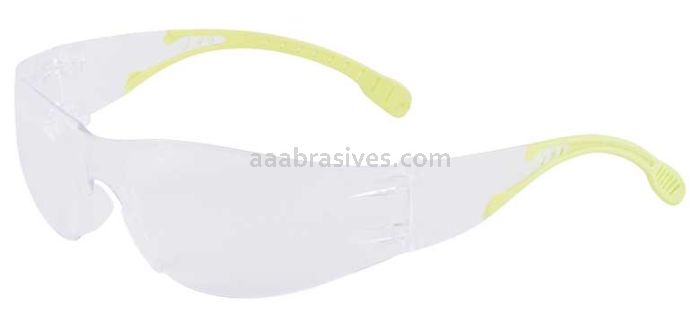 ERB 16266 I-Fit Flex Eye Protection Clear and Apple Green Temples | Clear Lenses