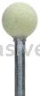 Norton B122 3/8" Ball/Quantum 3NQ80-OVS/I2 1/8 x 1-1/2/Vitrified Bond Mounted Points - B Shapes