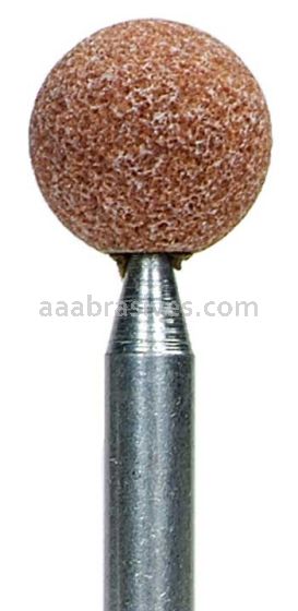 Norton A26 5/8" Ball Gemini 38A M/J6 1/4 x 1-1/2 Vitrified Bond Mounted Points - A Shapes