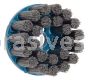 Weiler 85818 4" Nylox Disc Brush Crimped Filament .040/80 SC Fill 7/8" Arbor Hole