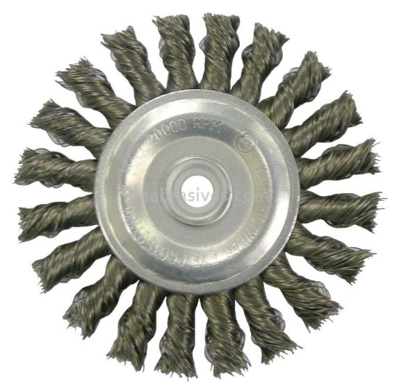 Weiler 36026 - 4" .014, 1/2"-3/8" A.H., Retail Pack, Vortec Pro Knot Wire Wheel, Standard Twist - 012382360269