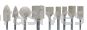 Norton W177 3/8 x 3/4 A80-MBF3/J2 1/8 x 1-1/2 BF3 Cotton Fiber Mounted Points