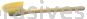 8" Utility Scrub Brush, Blue Synthetic Fill, Short Handle, Foam Block
