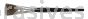 Weiler 41019 1/2" Flat Marking Brush Ox Hair 1" Trim Length Round Handle