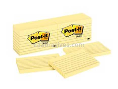 Post-it&trade; Notes 635 3 in x 5 in Canary Yellow 3M 7000047941
