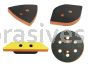 Dynabrade 58031 - 2" Non-Vacuum Wet Dynafine Round Disc Pad, Hook-Face, Short Nap