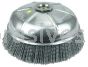 Weiler 14516 6" Nylox Cup Brush .040/120 SC Crimped Fill 5/8"-11 UNC Nut