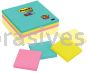 Post-it™ Super Sticky Notes 654-24SSCYM 3 in x 3 in Miami Collection 3M 7100088279