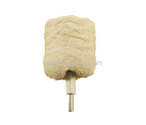 Mounted Buffing Wheel 2-1/4" Dia.  1/4" shank Cylinder Buff 162-12 Cotton White