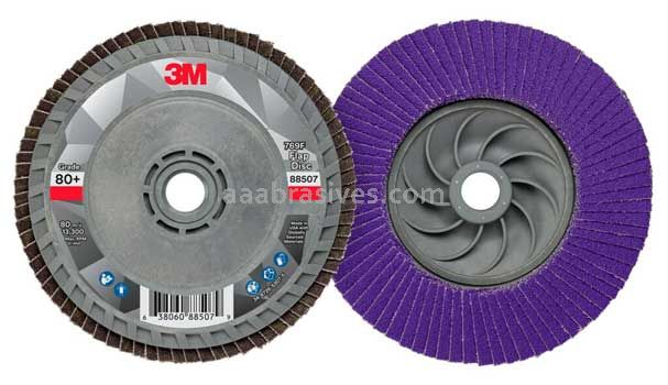 3M™ 7100243873 4-1/2 x 5/8-11 80 Grit 769F T29 Quick Change Flap Disc