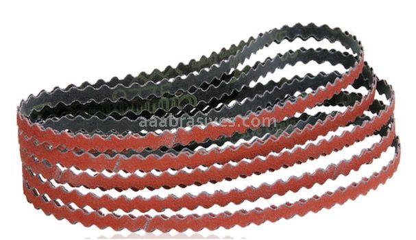 Dynabrade 1/2" x 12" 60 Grit Ceramic DynaCut Scalloped Edge Belt