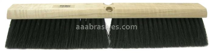 Weiler 42008 24" Medium Sweep Floor Brush Black Tampico Fill