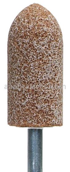 Norton A11 7/8 x 2 Gemini 38A CRS N4 1/4 x 1-1/2 Vitrified Bond Mounted Points - A Shapes