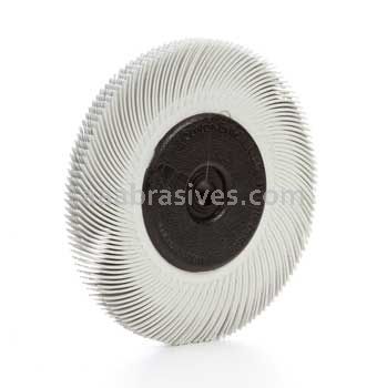 3M™ 7100138298 6 x 7/16 x 1 120 Grit Scotch-Brite™ Radial Bristle Brush with Adapter