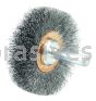 Weiler 17612 2-1/2" Narrow Face Stem-Mounted Crimped Wire Wheel .006" Steel Fill 1/4" Stem