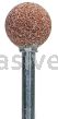 Norton B122 3/8" Ball Gemini 38A M/I2 1/8 x 1-1/2 Vitrified Bond Mounted Points B Shapes