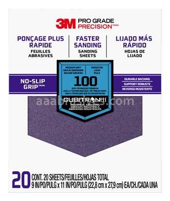 3M™ 7010417805 9 x 11 100 Grit Medium Pro Grade Precision™ Faster Sanding Sheets