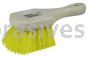Weiler 79120 8" Utility Scrub Brush Yellow Polypropylene Fill Short Handle Foam Block