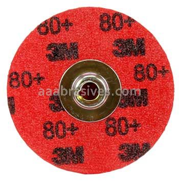 3M™ 7000045179 3" 80 Grit Maroon TSM 984F Cubitron™ II Roloc™ Durable Edge Disc
