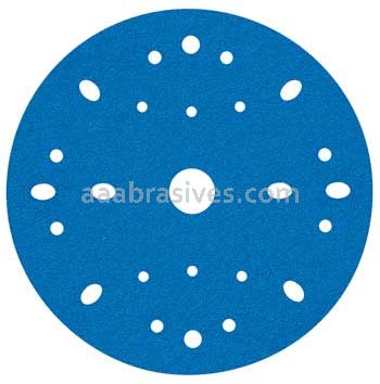 3M™ 7100091243 6” #40 Grit Hookit™ Blue Abrasive Disc Multi-hole