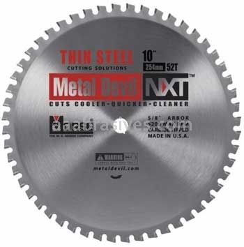 Morse Metal Devil NXT® Thin Steel 10" 52 Teeth Circular Saw Blades