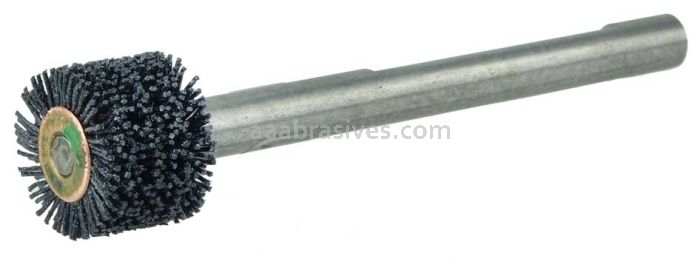 Weiler 17206 Bore-Rx 7/8"-Dia. Internal Brush Deburring Tool .026/120 CG Crimped Fill 3/8" Stem