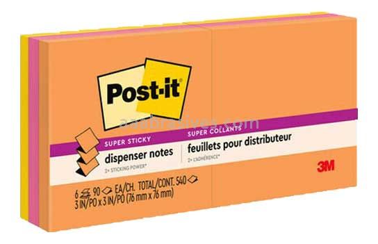 Post-it™ Super Sticky Pop-up Notes R330-6SSUC 3 in x 3 in 3M 7100096568