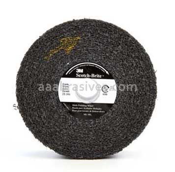 3M&trade; 7100137203 8 x 4 x 3 Scotch-Brite&trade; 9 S/C Fine Metal Finishing Wheel