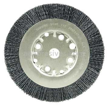 Weiler 31135 Burr-Rx 6" Narrow Face Wheel .043/120 CG Crimped Fill 5/8"-1/2" Arbor Hole