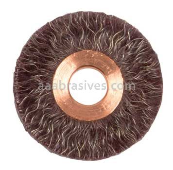 Weiler 35070 2" Polyflex Encapsulated Small Diameter Crimped Wheel .014" Steel Fill 1/2" Arbor Hole