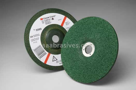 3M™ 7000120224 Green Corps™ T27 7 x 1/4 x 7/8 Depressed Center Wheel