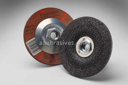 3M&trade; 7010359908 4-1/2 x 1/4 x 5/8-11 T27 General Purpose Depressed Center Wheel