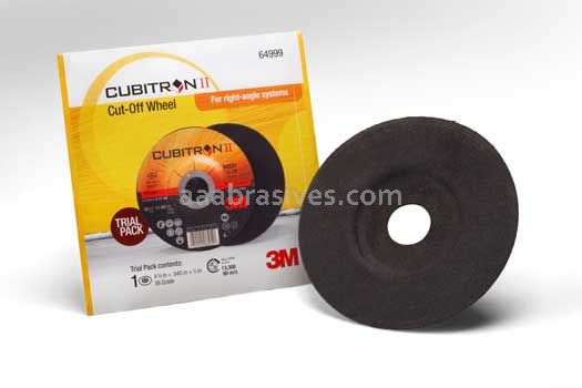 3M&trade; 7100094440 Cubitron&trade; II 4.5 x .045 x 7/8 64999 T27 Cut-Off Wheel