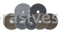 3 X 1/8 6A Med Merit Deburring & Finishing Wheel Type 3 Button Mounted Unified Wheels