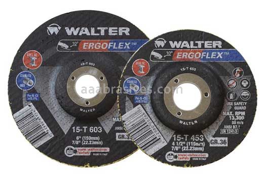 Walter 15T503 5x7/8 36 Grit Ergoflex™ Discs