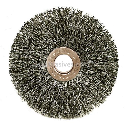 2-1/2" Copper Center Crimped Wire Wheel, .014, 5/8" A.H. (C-2-1/2)