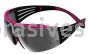 3M™ 7100180054 SecureFit™ 400 Series Safety Glasses SF409XAS-PNK Pink/Black Silver Mirror Anti-Scratch Lens