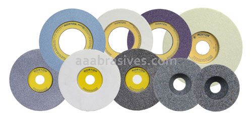 (Norton) - Type 05 - 14 x 10 x 6 - 57A80-RR51 - Rubber Feed Wheels Recess 8-1/2 x 1-1/2