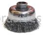 Weiler 13245 3" Crimped Wire Cup Brush .014" Steel Fill 5/8"-11 UNC Nut